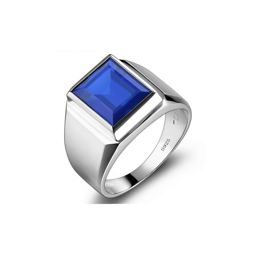 MONARCH MENSWEAR SILVER-OCEAN RING