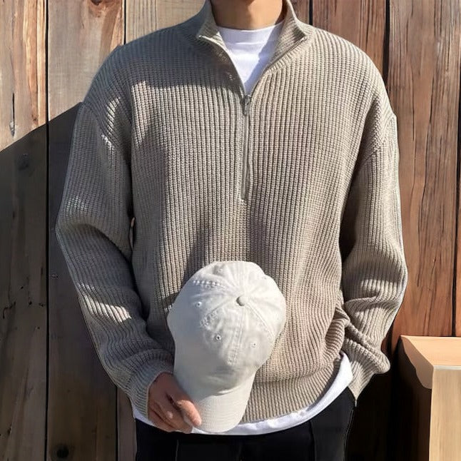 MONARCH MENSWEAR HALF-ZIP SWEATER