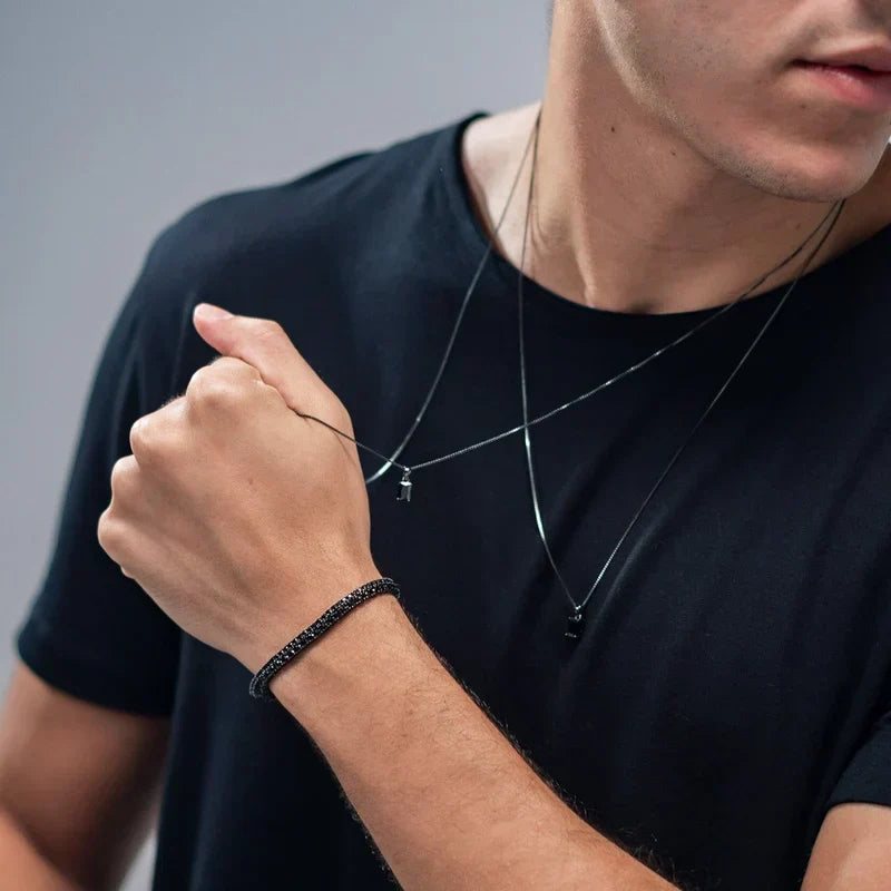 MONARCH MENSWEAR BLACK BRACELET