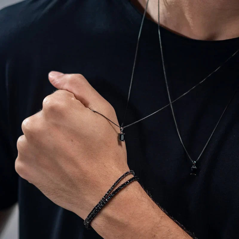 MONARCH MENSWEAR BLACK BRACELET