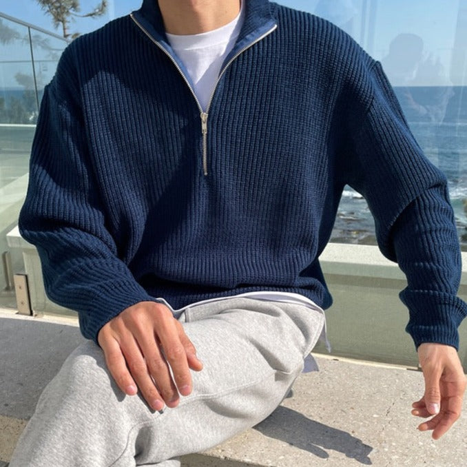 MONARCH MENSWEAR HALF-ZIP SWEATER