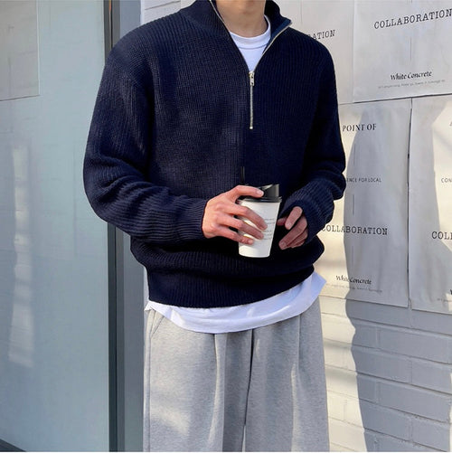 MONARCH MENSWEAR HALF-ZIP SWEATER