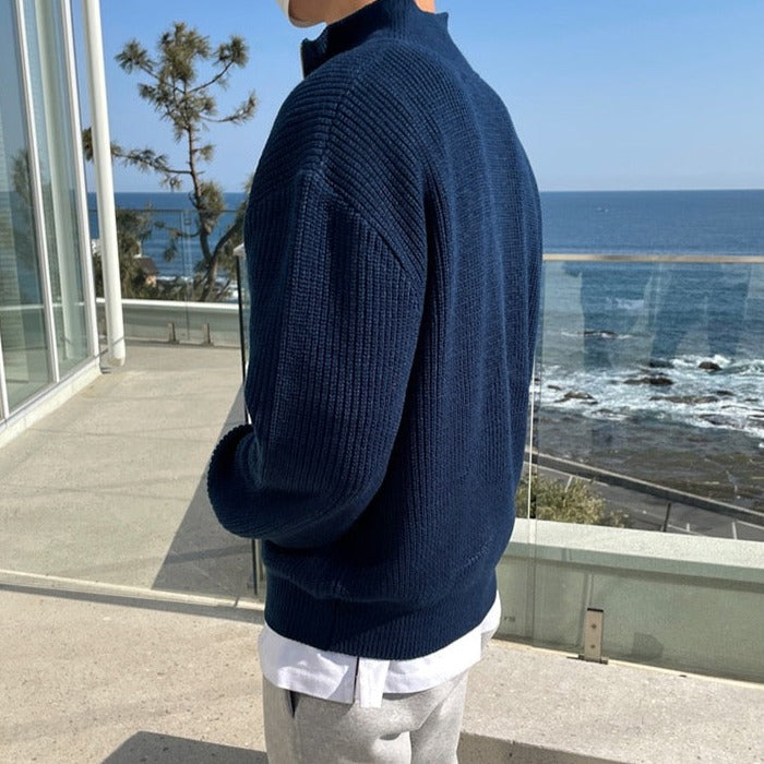 MONARCH MENSWEAR HALF-ZIP SWEATER