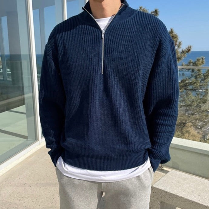 MONARCH MENSWEAR HALF-ZIP SWEATER