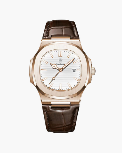 MONARCH MENSWEAR LEATHER WATCH