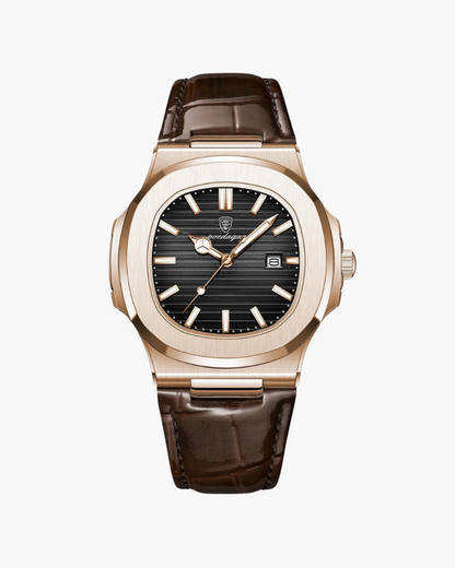 MONARCH MENSWEAR LEATHER WATCH